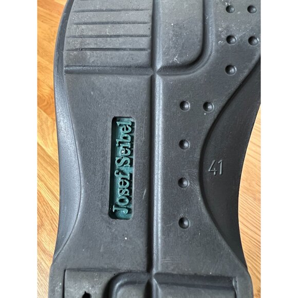 Josef Seibel Mens 8.5 Jeremy LEATHER Fisherman Dress Sandal COMFORT Brown EUC - Picture 7 of 7